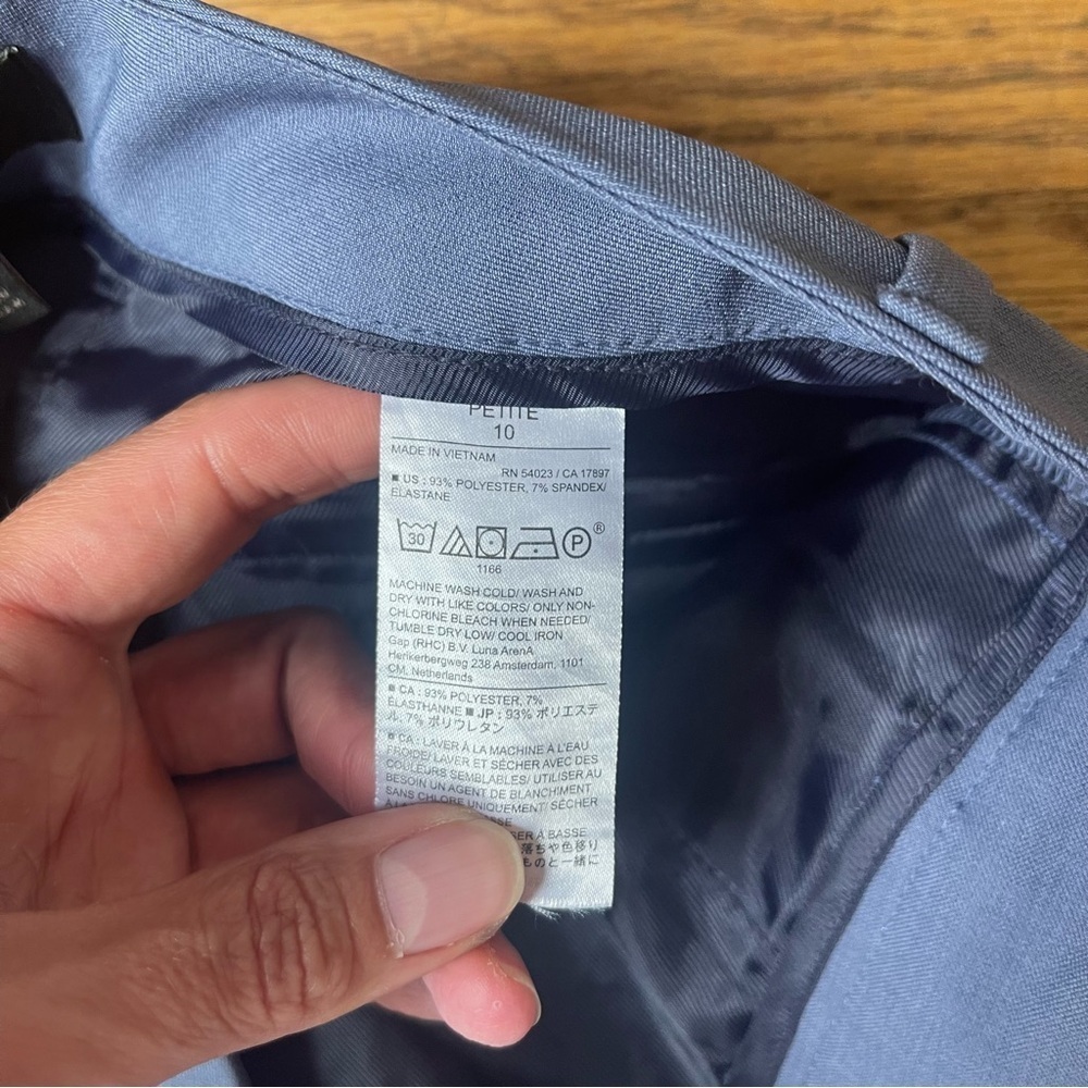 NEW Banana Republic Sculpted Stretch High Rise Bootcut 365 Pant Blue 10 Petite - Picture 3 of 5